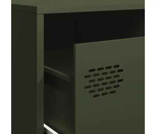 Tv Skapītis, Olīvu Zaļš, 202X39X43,5 Cm, Auksti Velmēts Tērauds Vidaxl Tv Skapītis, Olīvu Zaļš, 202X39X43,5 Cm, Auksti Velmēts Tērauds Vidaxl