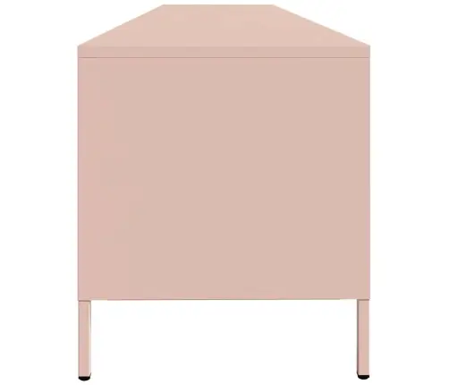 Tv Skapītis, Rozā, 202X39X43,5 Cm, Auksti Velmēts Tērauds Vidaxl