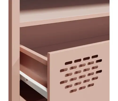 Tv Skapītis, Rozā, 202X39X43,5 Cm, Auksti Velmēts Tērauds Vidaxl