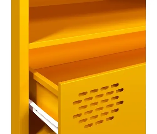 Tv Skapītis, Dzeltens, 202X39X43,5 Cm, Auksti Velmēts Tērauds Vidaxl Tv Skapītis, Dzeltens, 202X39X43,5 Cm, Auksti Velmēts Tērauds Vidaxl