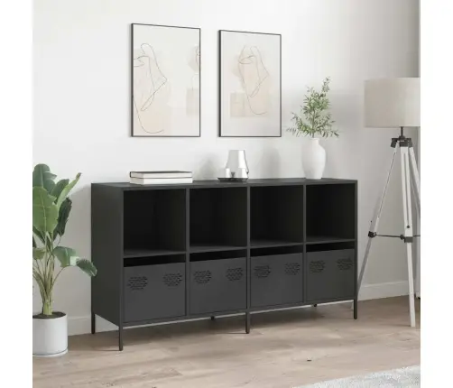 Šoninė Spintelė, Juoda, 135X39X73,5cm Plienas