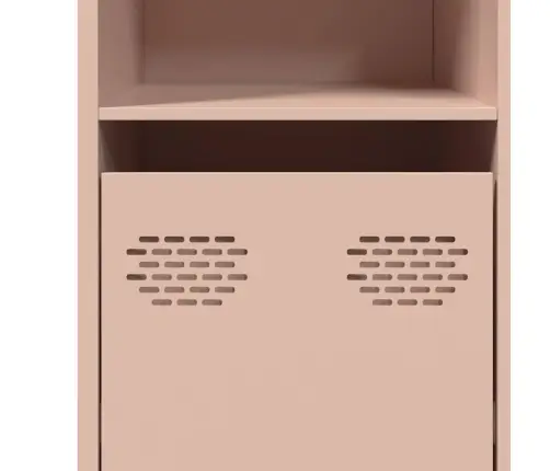 Kumode, Rozā, 135X39X73,5 Cm, Auksti Velmēts Tērauds Vidaxl