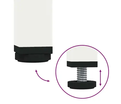 Kumode, Balta, 135X39X73,5 Cm, Auksti Velmēts Tērauds Vidaxl