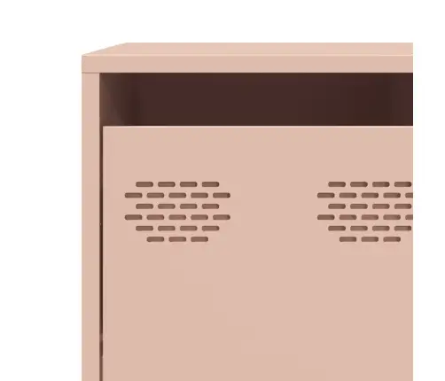 Kumode, Rozā, 135X39X73,5 Cm, Auksti Velmēts Tērauds Vidaxl