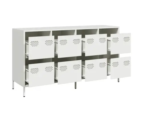 Šoninė Spintelė, Balta, 135X39X73,5cm Plienas