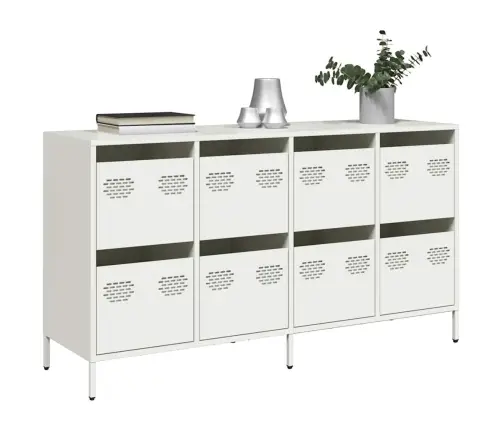 Šoninė Spintelė, Balta, 135X39X73,5cm Plienas