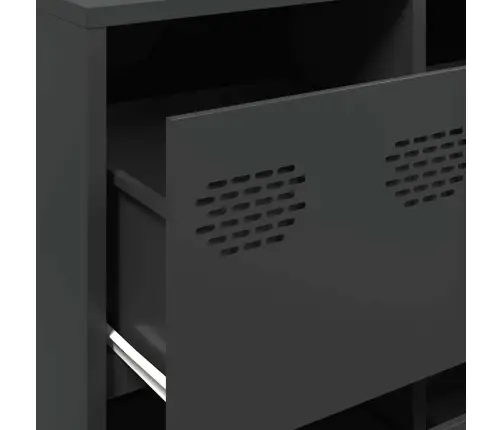 Puhvetkapp, Must, 135X39X103,5 cm Külmvaltsitud Teras