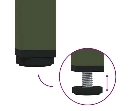 Puhvetkapp, Oliiviroheline, 135X39X103,5cm Külmvaltsitud Teras