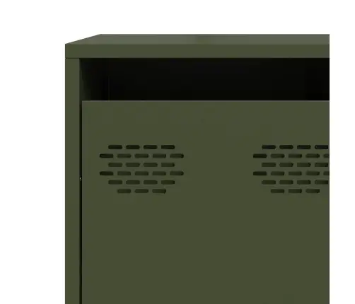 Puhvetkapp, Oliiviroheline, 135X39X103,5cm Külmvaltsitud Teras