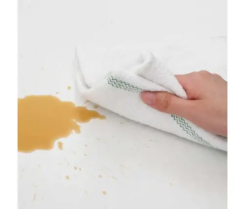 Valymo Šluostės 10Vnt., Baltos Su Žaliomis Juostelėmis, 50X60Cm