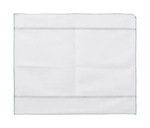 Valymo Šluostės 10Vnt., Baltos Su Žaliomis Juostelėmis, 50X60Cm