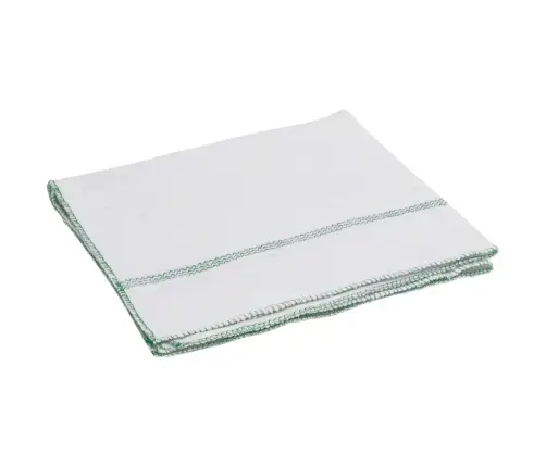 Tīrīšanas Lupatiņas, 50 Gab., Baltas Ar Zaļām Svītrām, 50X60 Cm Vidaxl