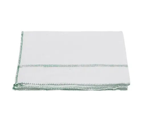 Tīrīšanas Lupatiņas, 50 Gab., Baltas Ar Zaļām Svītrām, 50X60 Cm Vidaxl