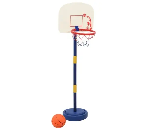 Krepšinio Stovas Su Kamuoliu/Pompa, 90/121Cm