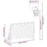 Bērnu Futbola Un Basketbola Komplekts Ar Bumbām 98X50X70 Cm Vidaxl