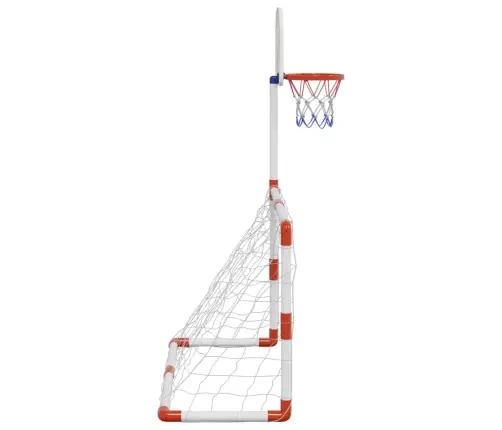 Bērnu Futbola Un Basketbola Komplekts Ar Bumbām 98X50X70 Cm Vidaxl