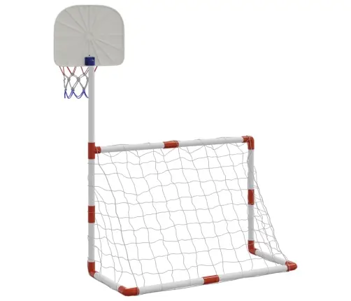 Bērnu Futbola Un Basketbola Komplekts Ar Bumbām 98X50X70 Cm Vidaxl