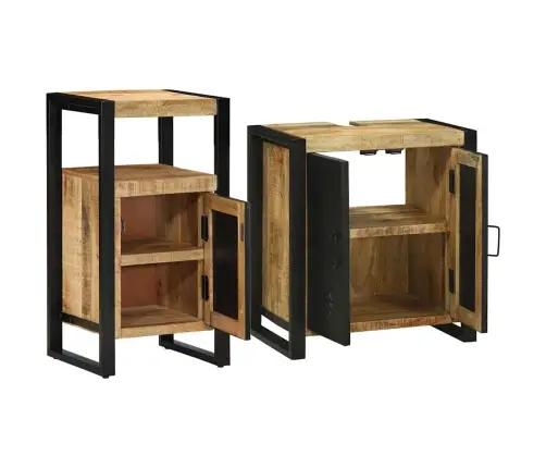 Vannas Istabas Mēbeļu Komplekts Ar Plauktu Ar Uzglabāšanu Ar Durvīm 2 Pcs Vidaxl