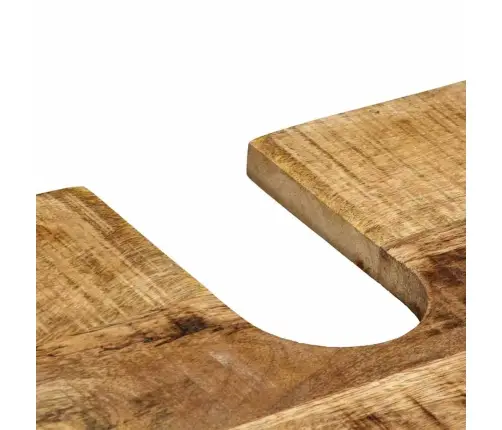 Vannas Istabas Mēbeļu Komplekts 2 Pcs Brūna Cieta Mango Koksne Vidaxl