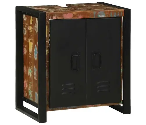 Vannas Istabas Mēbeļu Komplekts 3 Pcs Ciets Atjaunots Koks Vidaxl