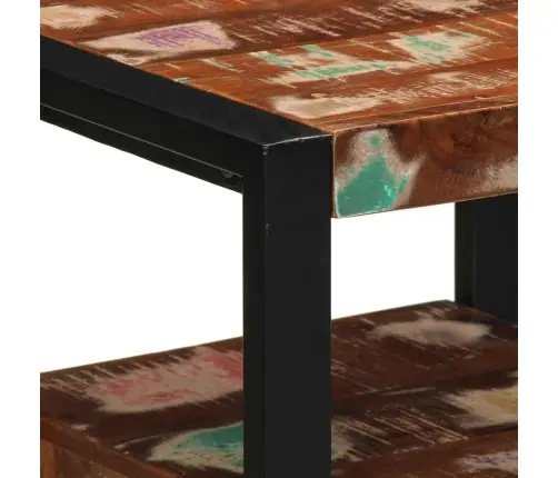 Vannitoa Mööbleset 4 Pcs Mitmevärviline Tugev Taastatud Puit Vannitoa Mööbleset 4 Pcs Mitmevärviline Tugev Taastatud Puit