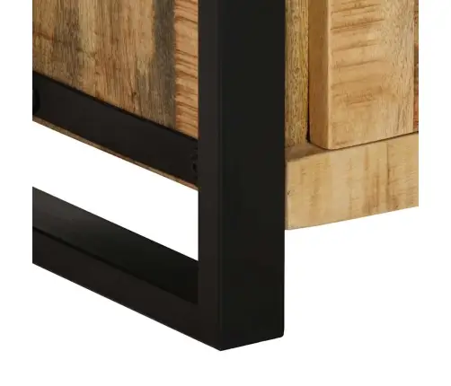 Vannas Istabas Mēbeļu Komplekts 4 Pcs Brūna Cieta Mango Koksne Vidaxl