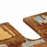 Vonios Baldų Rinkinys Su Lentyna 4 Pcs Kieta Atnaujinta Mediena Vonios Baldų Rinkinys Su Lentyna 4 Pcs Kieta Atnaujinta Mediena
