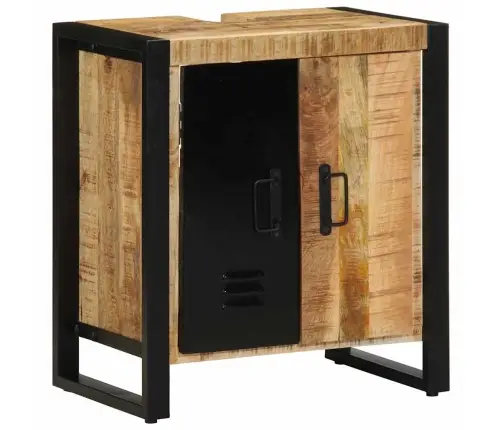 Vannas Istabas Mēbeļu Komplekts 4 Pcs Brūna Cieta Mango Koksne Vidaxl