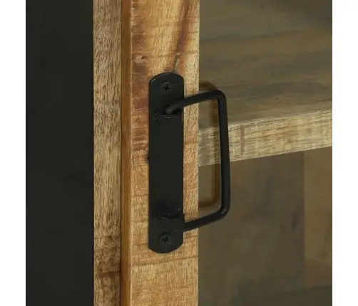 Vonios Baldų Rinkinys Su Saugykla 4 Pcs Ruda Kietas Mango Medis