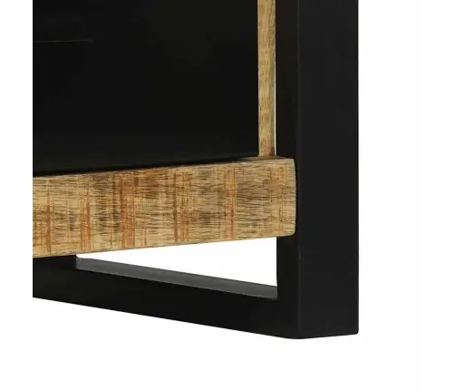 Vonios Baldų Rinkinys Su Saugykla 4 Pcs Ruda Kietas Mango Medis