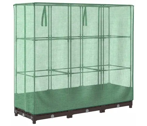 Paaugstināta Puķu Kaste Ar Pārsegu, 120X40X123 Cm Vidaxl