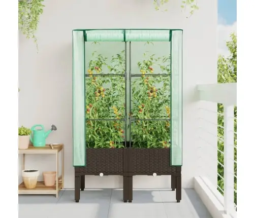 Pakelta Lysvė Su Šiltnamio Dangčiu, 80X40X140Cm