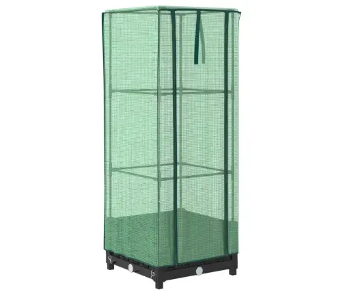 Paaugstināta Puķu Kaste Ar Pārsegu, 40X40X123 Cm Vidaxl