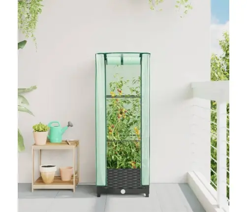 Paaugstināta Puķu Kaste Ar Pārsegu, 40X40X123 Cm Vidaxl