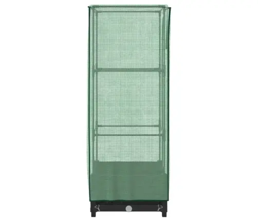 Paaugstināta Puķu Kaste Ar Pārsegu, 40X40X123 Cm Vidaxl