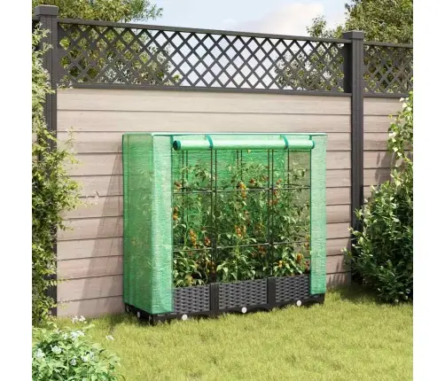 Paaugstināta Puķu Kaste Ar Pārsegu, 120X40X123 Cm Vidaxl