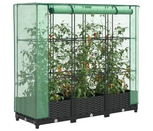 Paaugstināta Puķu Kaste Ar Pārsegu, 120X40X123 Cm Vidaxl