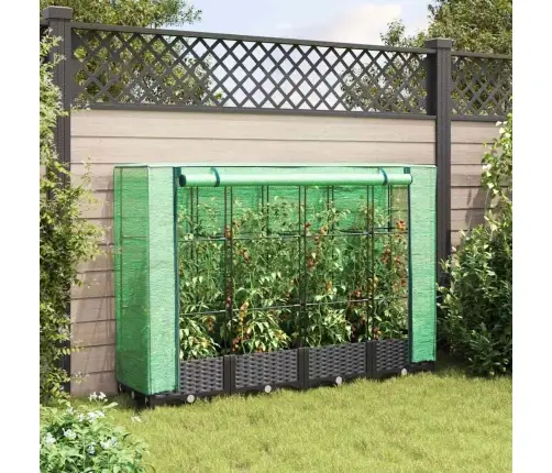 Paaugstināta Puķu Kaste Ar Pārsegu, 160X40X123 Cm Vidaxl