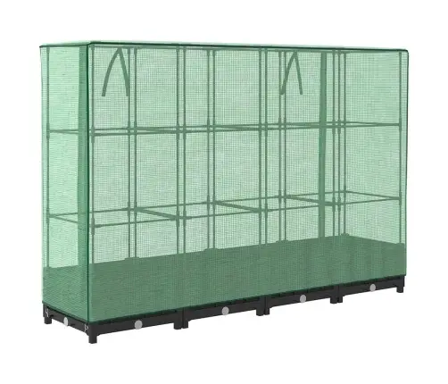 Paaugstināta Puķu Kaste Ar Pārsegu, 160X40X123 Cm Vidaxl