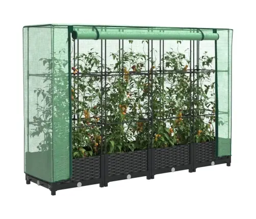 Paaugstināta Puķu Kaste Ar Pārsegu, 160X40X123 Cm Vidaxl