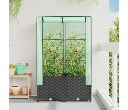 Pakelta Lysvė Su Šiltnamio Dangčiu, 80X40X138Cm