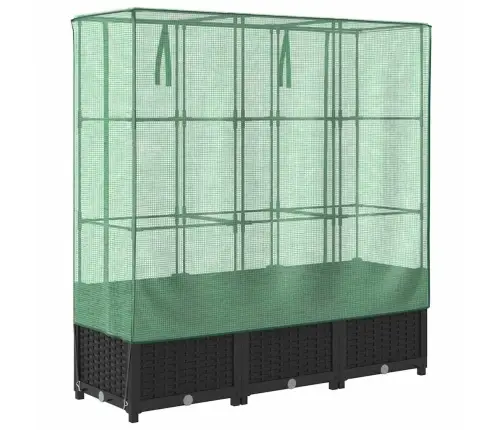 Paaugstināta Puķu Kaste Ar Pārsegu, 120X40X138 Cm Vidaxl