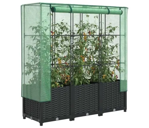 Paaugstināta Puķu Kaste Ar Pārsegu, 120X40X138 Cm Vidaxl