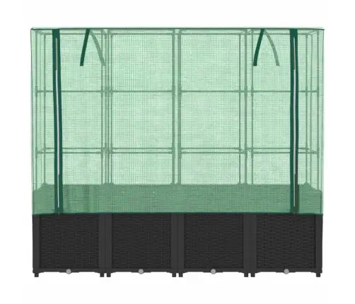 Paaugstināta Puķu Kaste Ar Pārsegu, 160X40X153 Cm Vidaxl