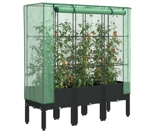 Paaugstināta Puķu Kaste Ar Pārsegu, 120X40X140 Cm Vidaxl