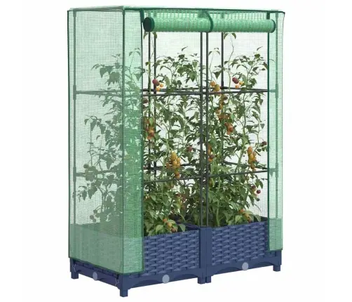 Paaugstināta Puķu Kaste Ar Pārsegu, 80X40X123 Cm Vidaxl