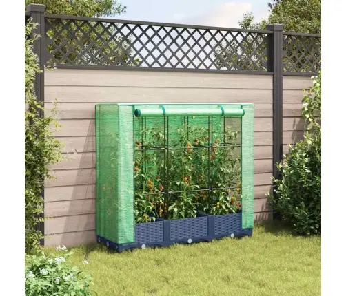 Paaugstināta Puķu Kaste Ar Pārsegu, 120X40X123 Cm Vidaxl