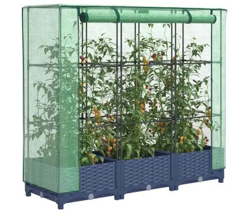 Paaugstināta Puķu Kaste Ar Pārsegu, 120X40X123 Cm Vidaxl