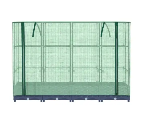 Pakeltas Lysvė Su Šiltnamio Uždanga, Rotango Imitacija, 160X40X123 Cm