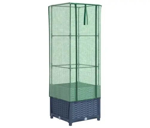 Paaugstināta Puķu Kaste Ar Pārsegu, 40X40X139 Cm Vidaxl